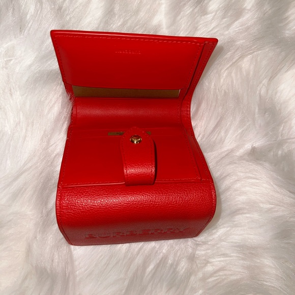 100% Authentic Red Burberry Wallet, NWT - Picture 3 of 9